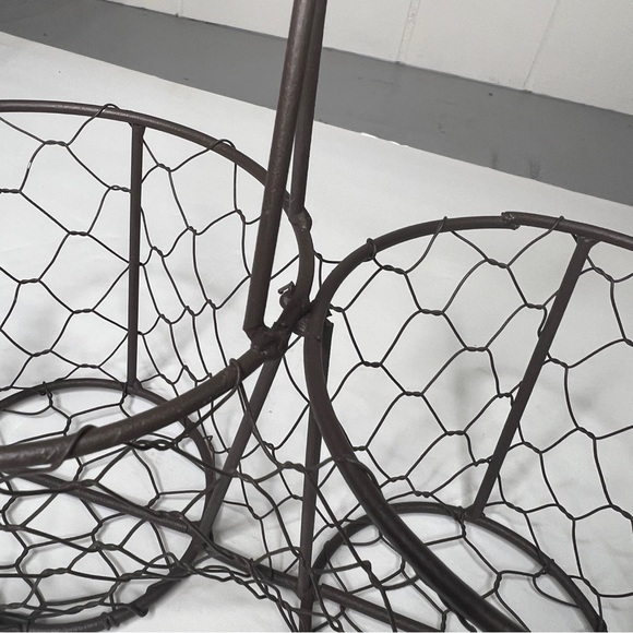 Vintage Wireware 3 Caddy Or Condiments Holder With Handle - Picture 5 of 8